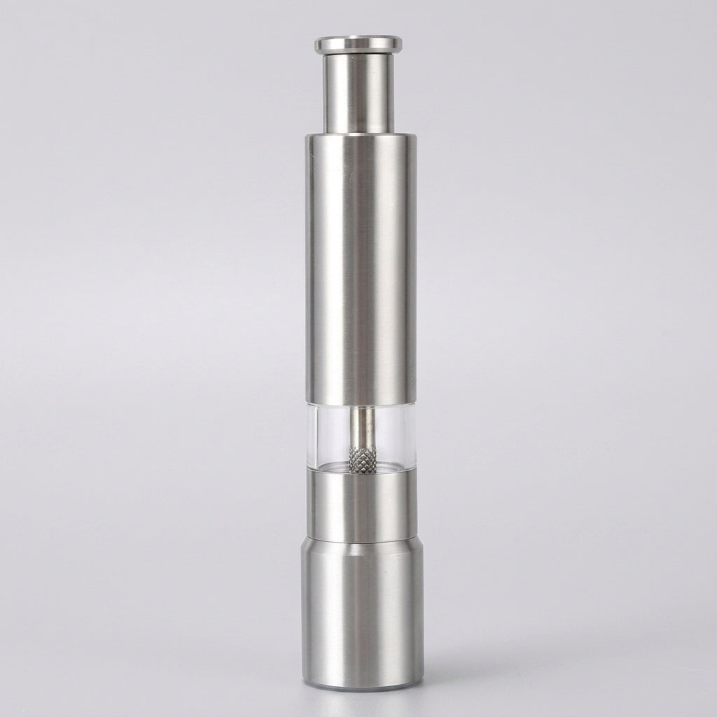 Salt And Pepper Mill | One-Hand Press Top, Set Of Two