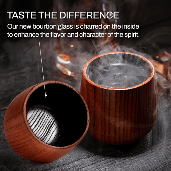 Savor Wooden Cup | Handmade, Charred Design for Bourbon 4