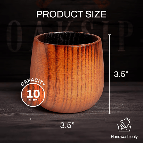 Savor Wooden Cup | Handmade, Charred Design for Bourbon 7