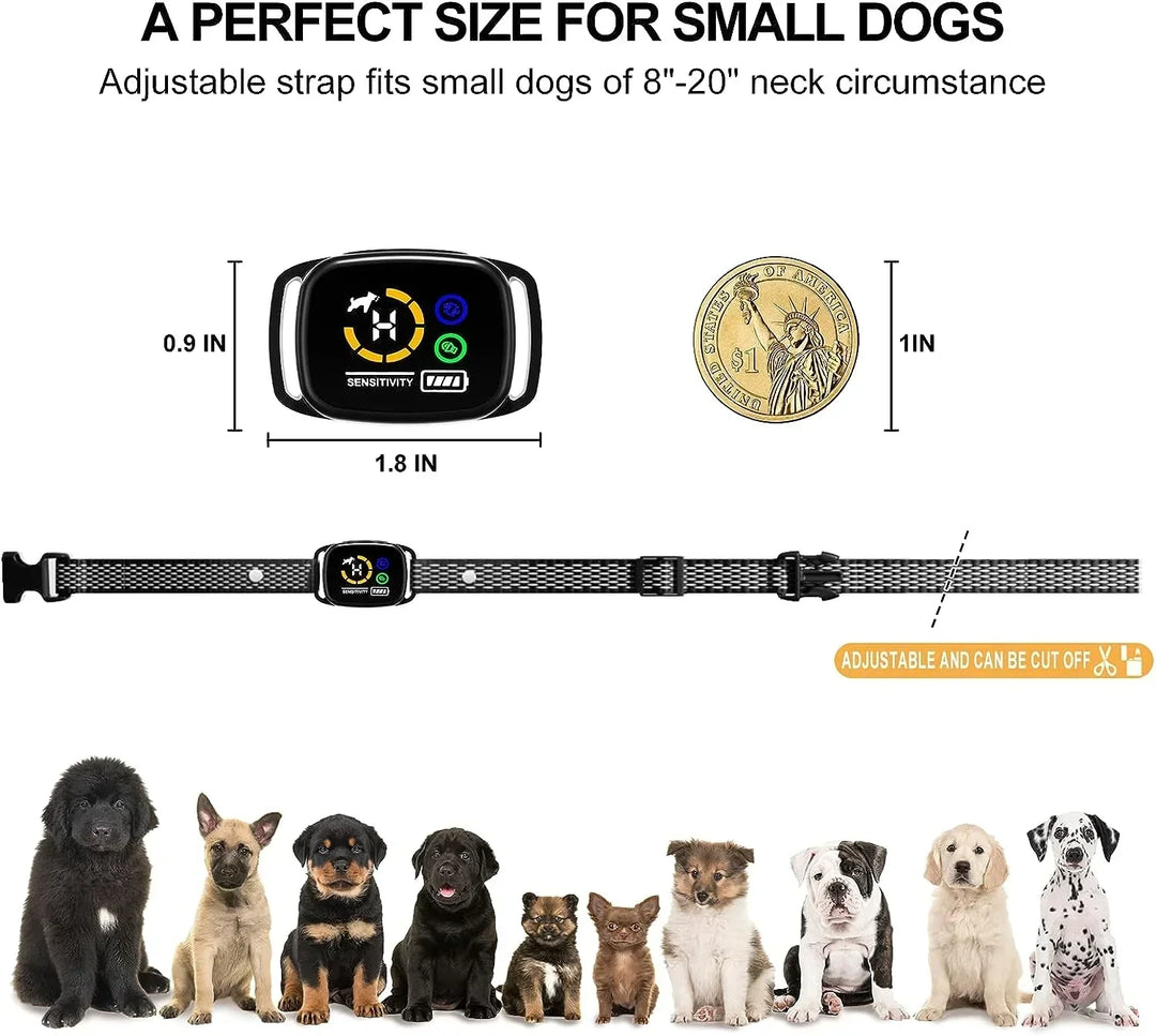 Bark Control Smart Collar Rust | Adjustable Sensitivity for Small Dogs | Rechargeable Battery, Comfortable Fit, Neck 20-51 cm 6