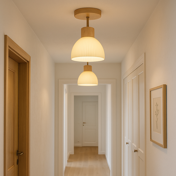 Scandinavian Frosted Glass Ceiling Lamp LED Surface Mounted