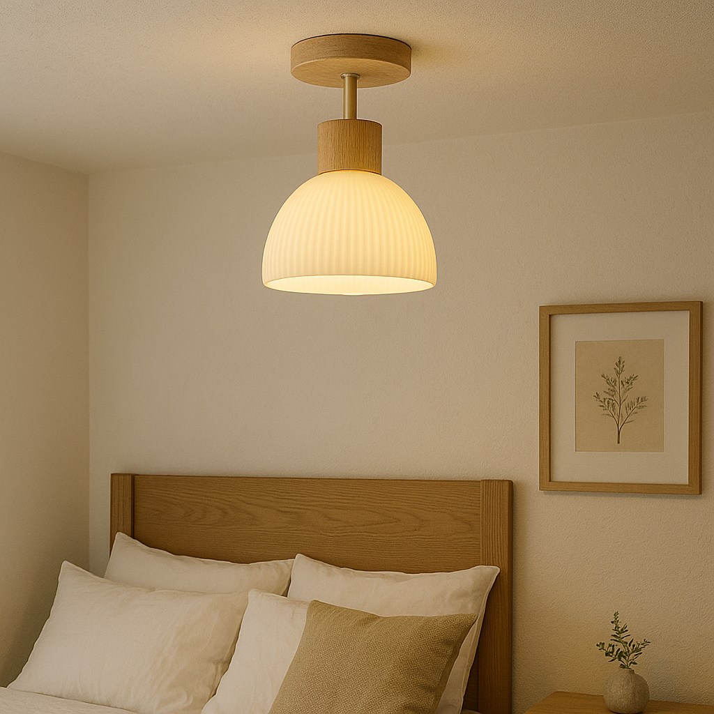 Scandinavian Frosted Glass Ceiling Lamp LED Surface Mounted