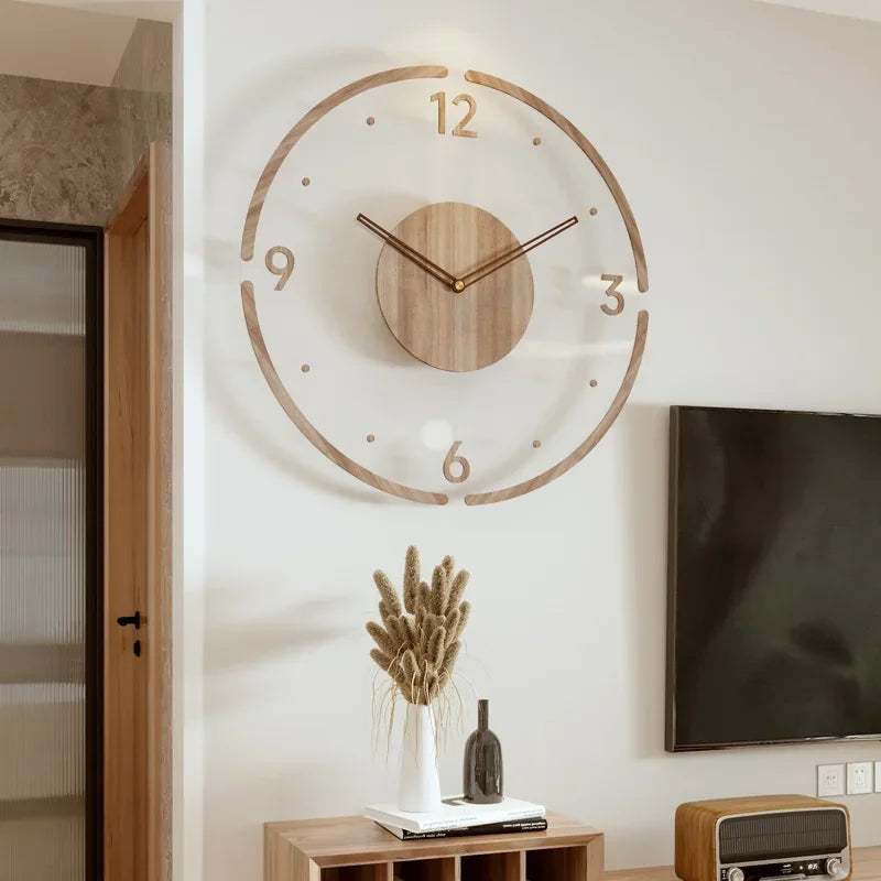 Scandinavian Wall Clock | Silent Quartz | Solid Wood | 30 cm &amp; 35 cm