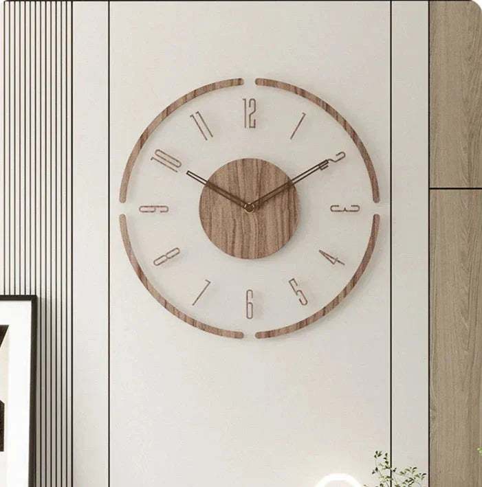 Scandinavian Wall Clock | Silent Quartz | Solid Wood | 30 cm &amp; 35 cm