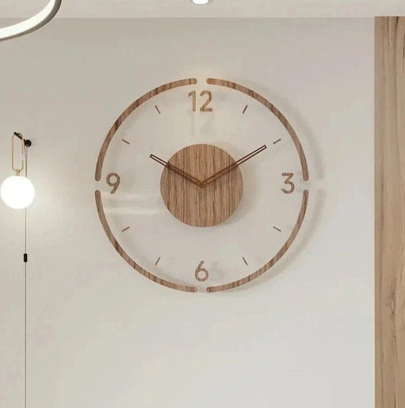 Scandinavian Wall Clock | Silent Quartz | Solid Wood | 30 cm &amp; 35 cm