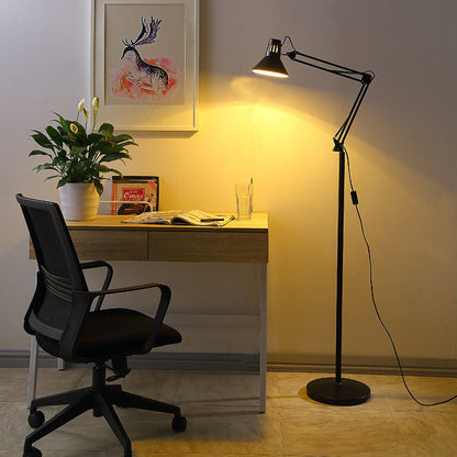 Scandinavian Floor Lamp | Adjustable Iron Design with Versatile Bulb Compatibility | Modern Lighting for Living Rooms and Bedrooms 0