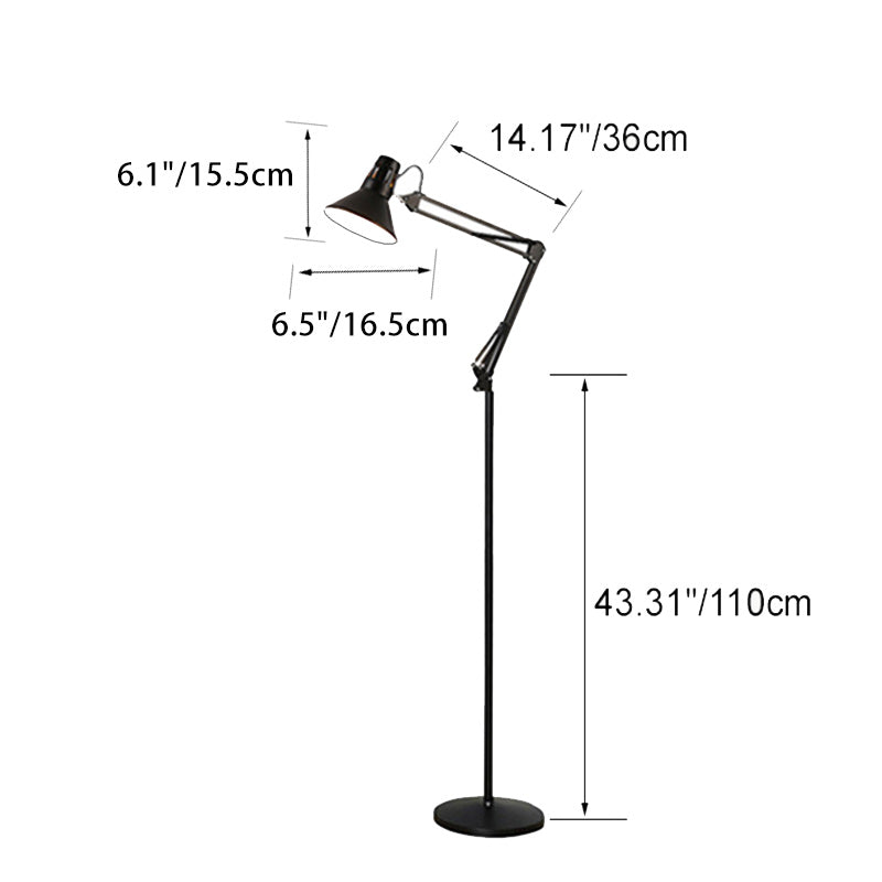 Scandinavian Floor Lamp | Adjustable Iron Design with Versatile Bulb Compatibility | Modern Lighting for Living Rooms and Bedrooms 3