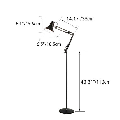 Scandinavian Floor Lamp | Adjustable Iron Design with Versatile Bulb Compatibility | Modern Lighting for Living Rooms and Bedrooms 3