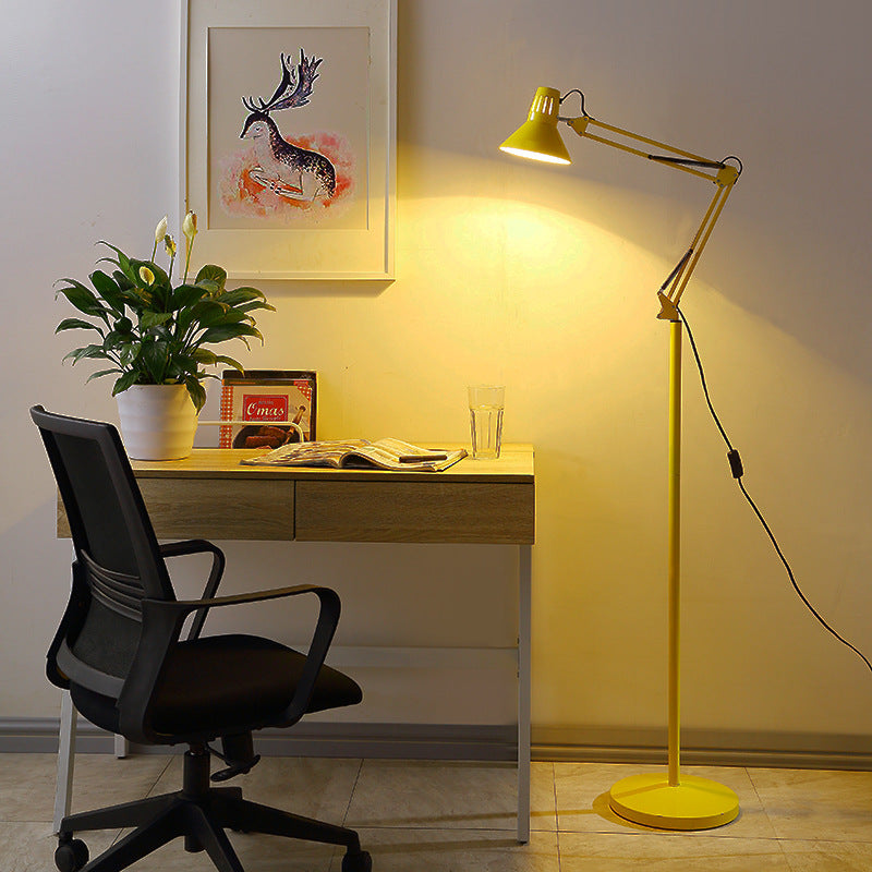Scandinavian Floor Lamp | Adjustable Iron Design with Versatile Bulb Compatibility | Modern Lighting for Living Rooms and Bedrooms 9
