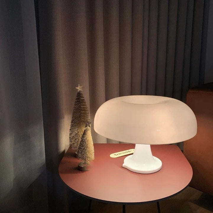 Scandinavian Mushroom Table Lamp with Rounded Dome Shade 1
