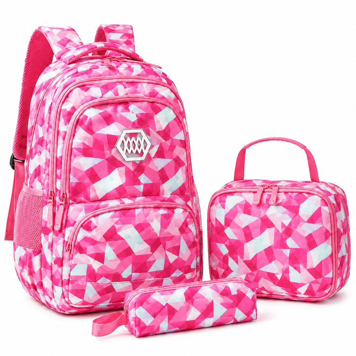 School Backpack Set | Three Matching Pieces, Zip Pockets