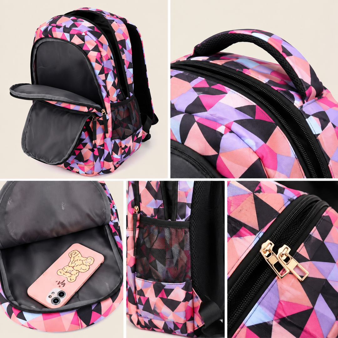 School Backpack Set | Three Matching Pieces, Zip Pockets