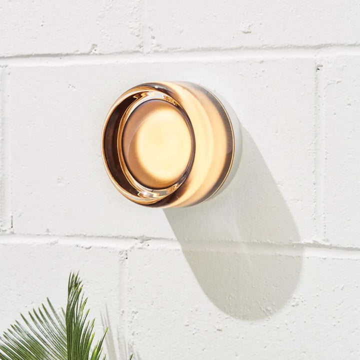 Textured Glass Wall Light | Ripple-Effect Design with Integrated LED | Soft Ambient Glow for Living Rooms and Hallways 1