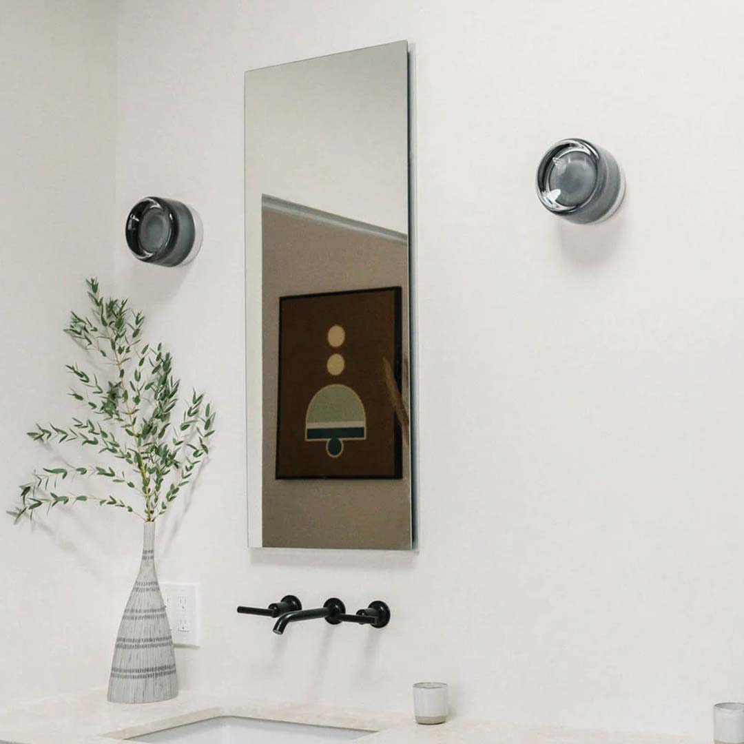 Textured Glass Wall Light | Ripple-Effect Design with Integrated LED | Soft Ambient Glow for Living Rooms and Hallways 3