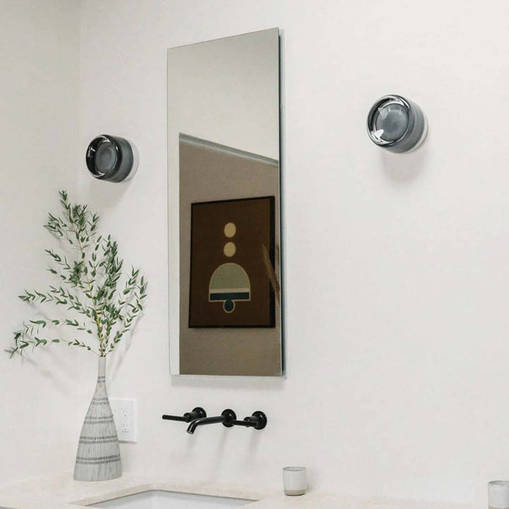 Textured Glass Wall Light | Ripple-Effect Design with Integrated LED | Soft Ambient Glow for Living Rooms and Hallways 3