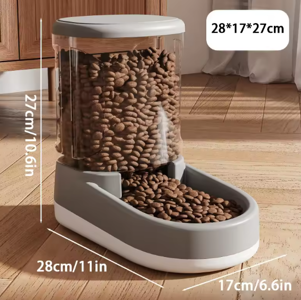 Automatic Food and Water Dispenser Set | Self-Refilling, Tilted Bowls | BPA-Free Plastic for Cats &amp; Small Dogs 6