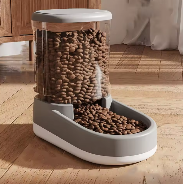 Automatic Food and Water Dispenser Set | Self-Refilling, Tilted Bowls | BPA-Free Plastic for Cats &amp; Small Dogs 5