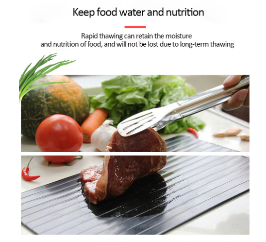 Fast Defrosting Tray | Ribbed Thawing Plate