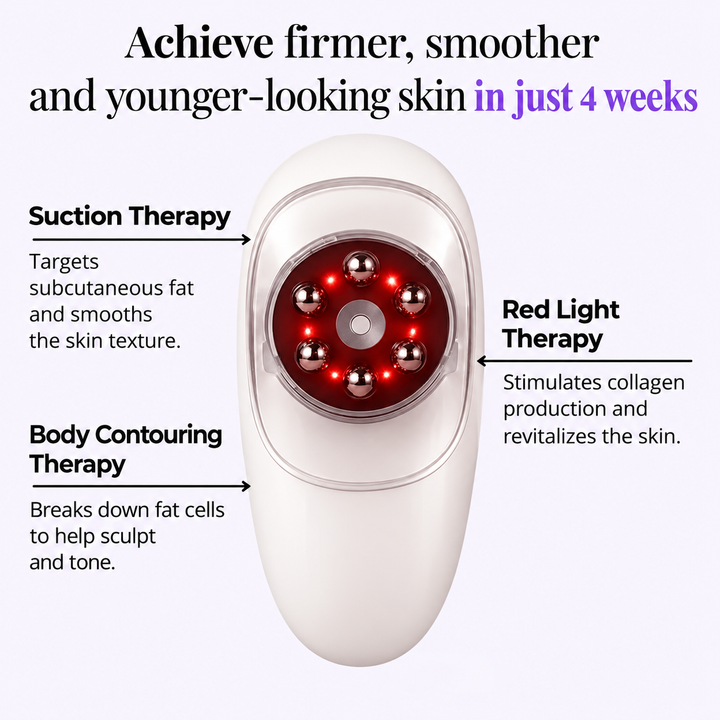 LED Body Massager | Red Light &amp; Vibration | Handheld, Rechargeable