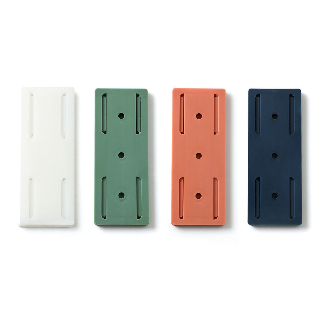 Self-Adhesive Socket Holder Punch-Free Wall Mount Panel