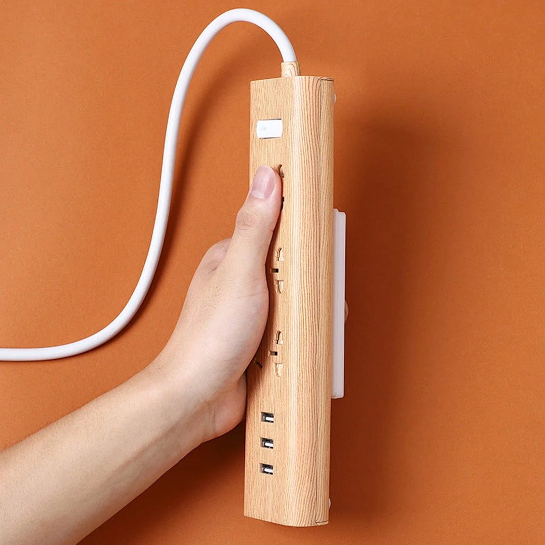 Self-Adhesive Socket Holder Punch-Free Wall Mount Panel