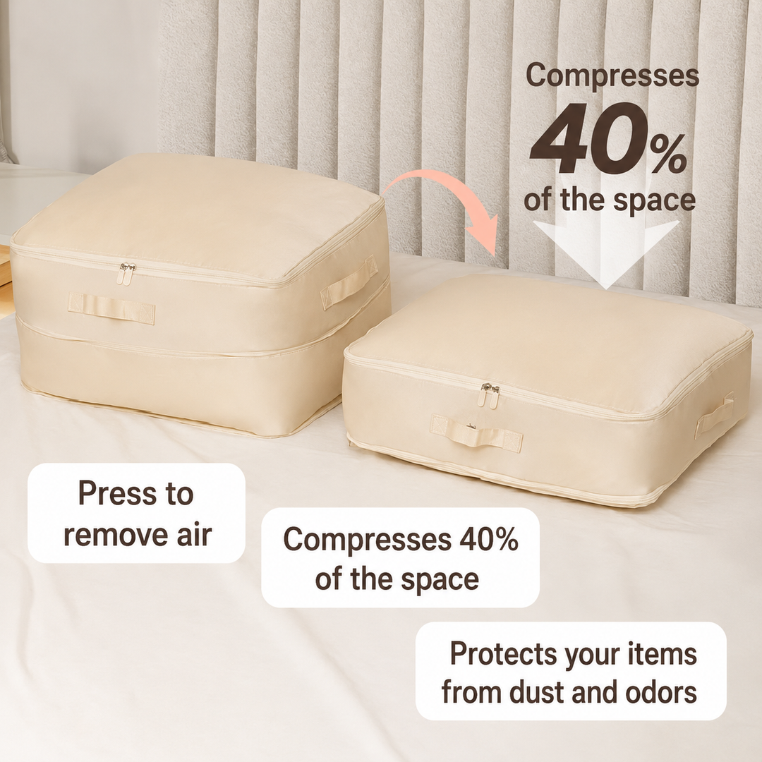 Self-Compression Storage Bags | Press Down Valve, Handle