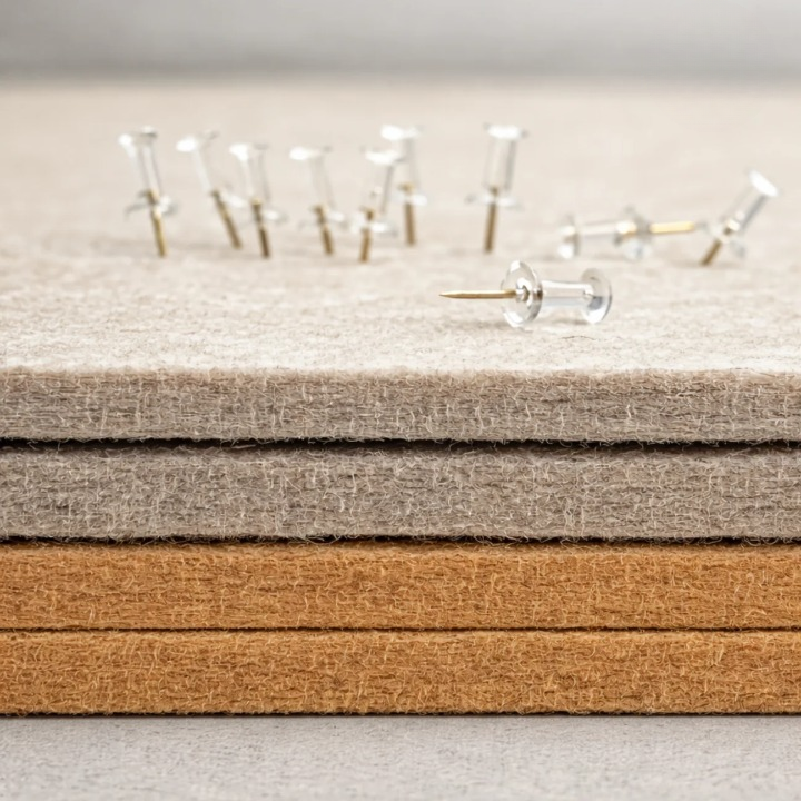 Self-Adhesive Pinboard Panels | Fluted No Drill Wall Set