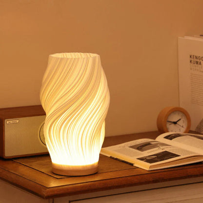 SereneWavecrest | Elegant Dimmable LED Table Lamp for Modern Interiors 3