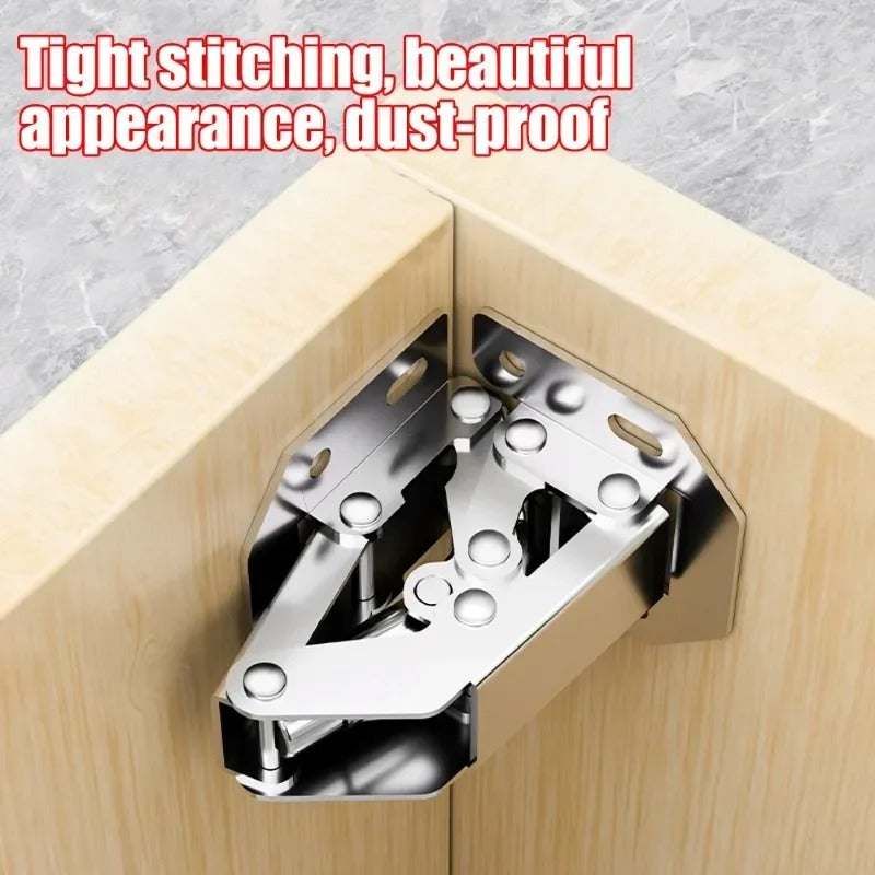 Set of 10 Soft-Close Cabinet Hinges Hydraulic 90-Degree