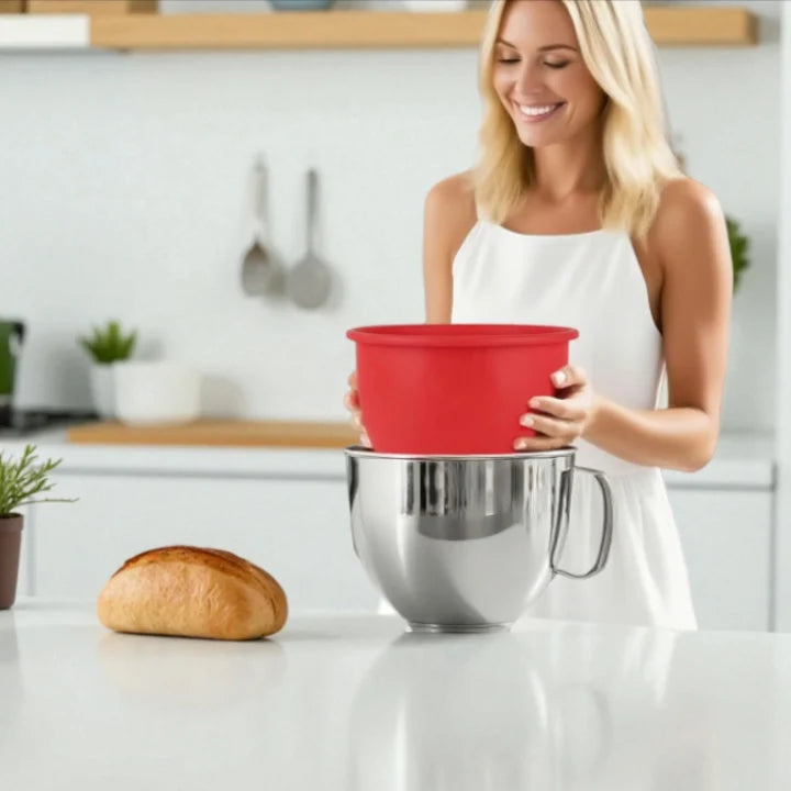 Silicone Bowl Insert | Lift-Out Liner, Fitted Proving Lid