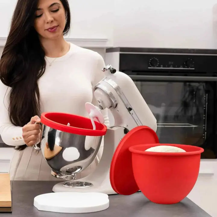 Silicone Bowl Insert | Lift-Out Liner, Fitted Proving Lid