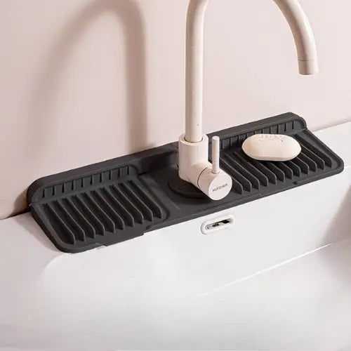 Silicone Drip Mat | Tap Splash Catcher With Drain Channel
