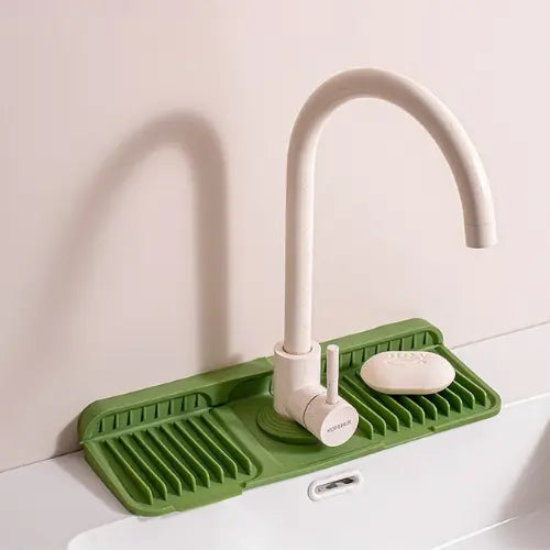 Silicone Drip Mat | Tap Splash Catcher With Drain Channel