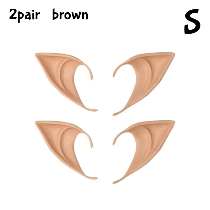 Silicone Elf Ears Cosplay Costume Prop | Hook-On Fit, No Glue Needed | Reusable, Paintable, Skin-Friendly Silicone