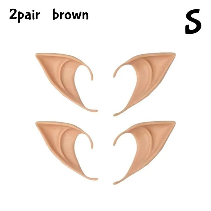 Silicone Elf Ears Cosplay Costume Prop | Hook-On Fit, No Glue Needed | Reusable, Paintable, Skin-Friendly Silicone