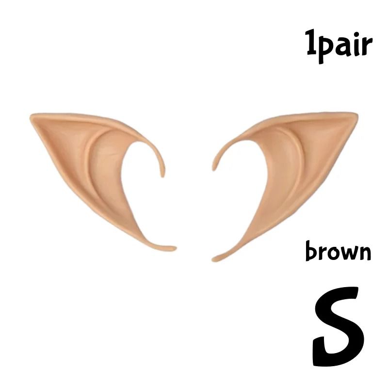 Silicone Elf Ears Cosplay Costume Prop | Hook-On Fit, No Glue Needed | Reusable, Paintable, Skin-Friendly Silicone