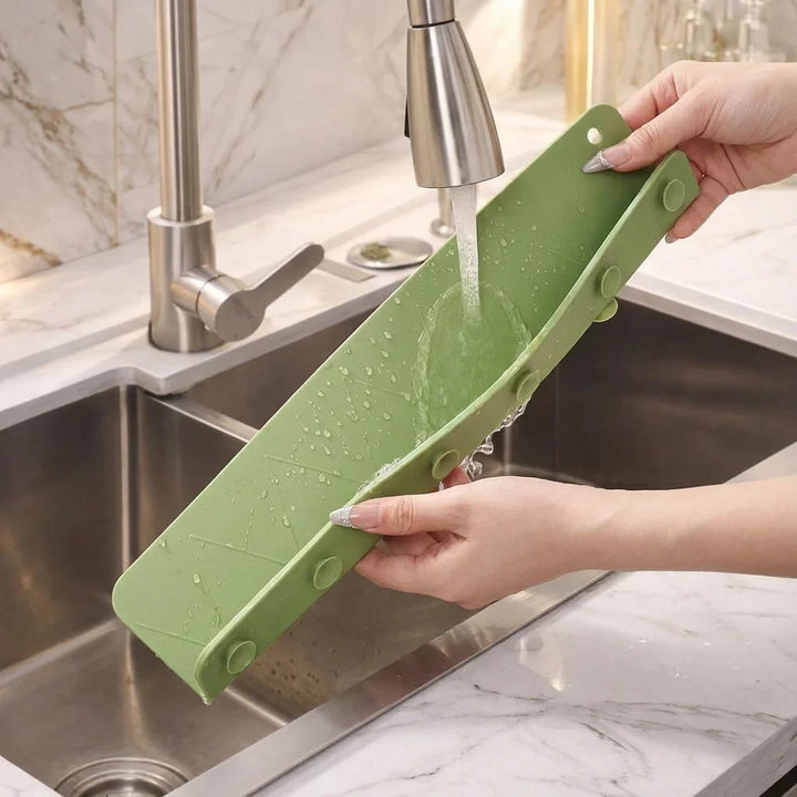 Sink Splash Guard Suction Plate | Heavy-Duty Suction Cups | Protects Marble and Granite Countertops from Moisture Damage
