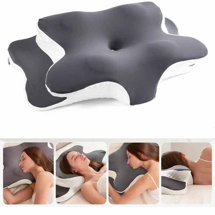 Six Zone Contour Memory Foam Pillow Adjustable Washable