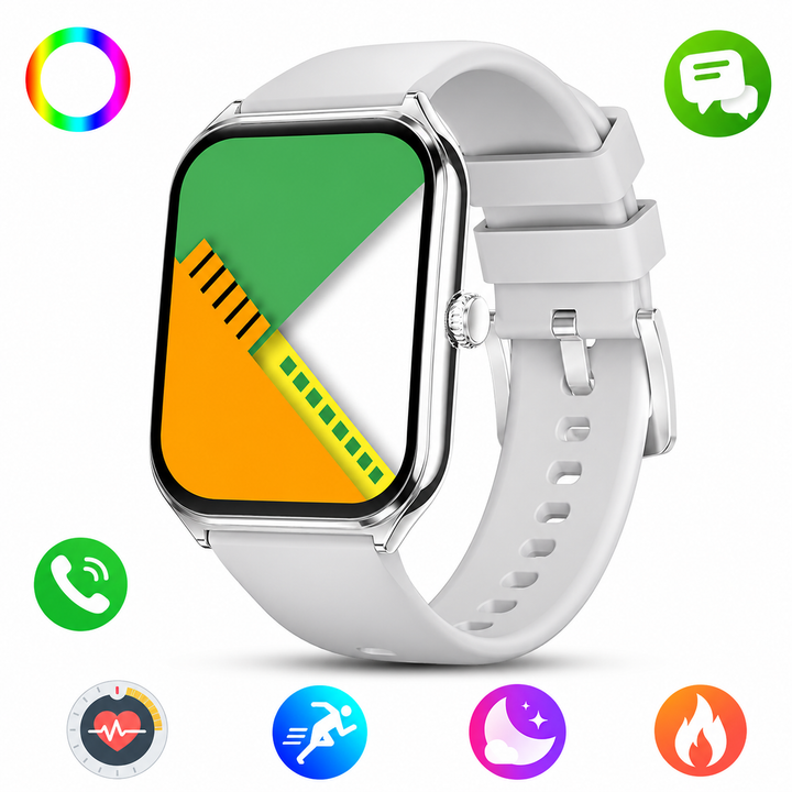 Slim Smartwatch | 1.96" AMOLED | 70+ Sports Modes | Heart Rate &amp; Sleep Tracking | IP67 | Bluetooth 5.4