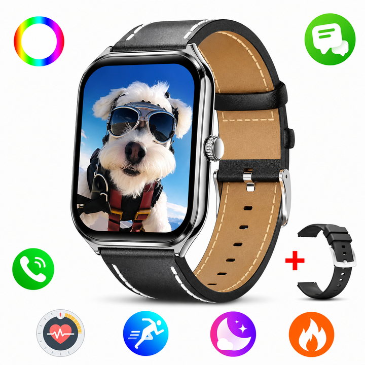 Slim Smartwatch | 1.96" AMOLED | 70+ Sports Modes | Heart Rate &amp; Sleep Tracking | IP67 | Bluetooth 5.4