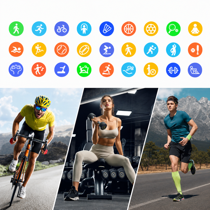 Slim Smartwatch | 1.96" AMOLED | 70+ Sports Modes | Heart Rate &amp; Sleep Tracking | IP67 | Bluetooth 5.4