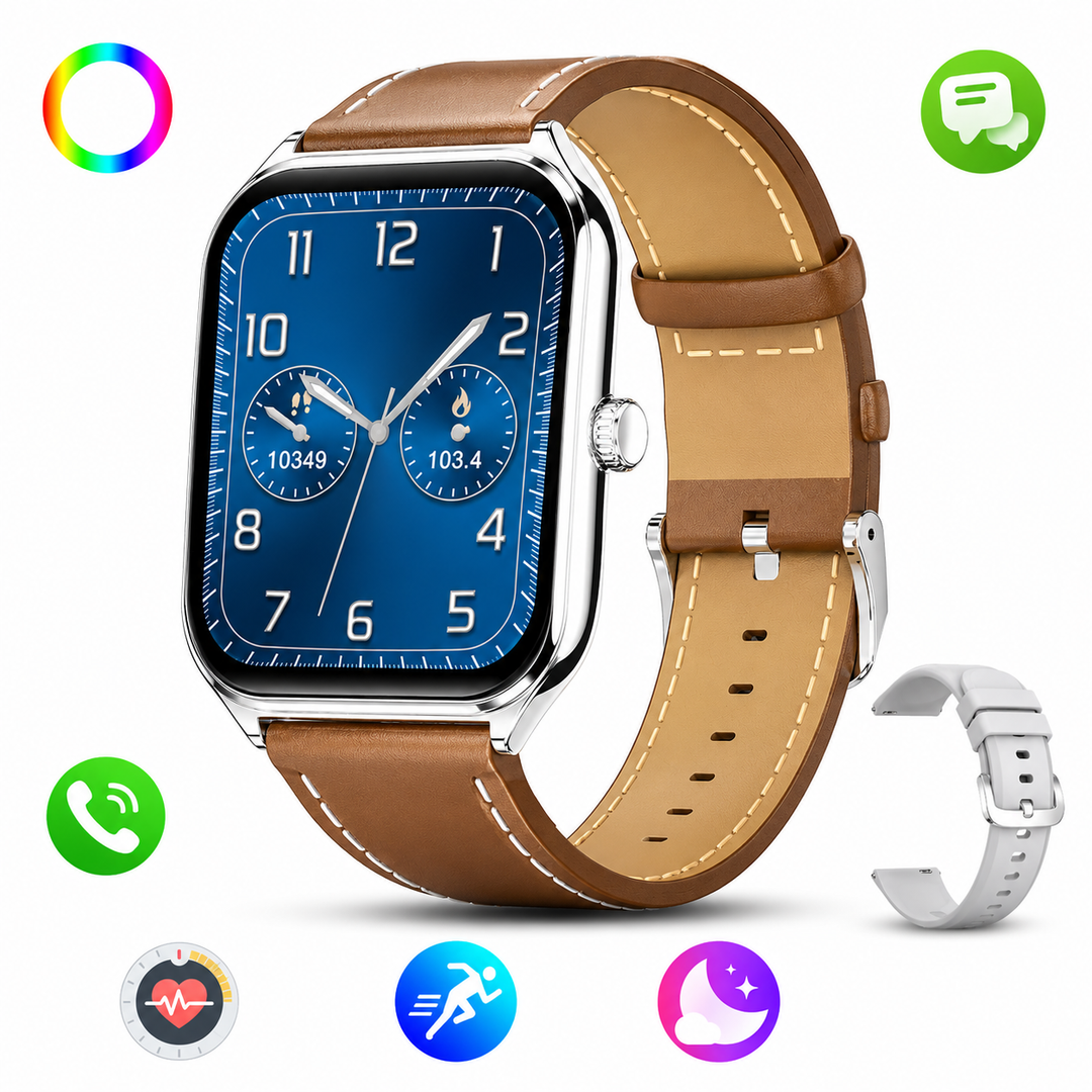 Slim Smartwatch | 1.96" AMOLED | 70+ Sports Modes | Heart Rate &amp; Sleep Tracking | IP67 | Bluetooth 5.4