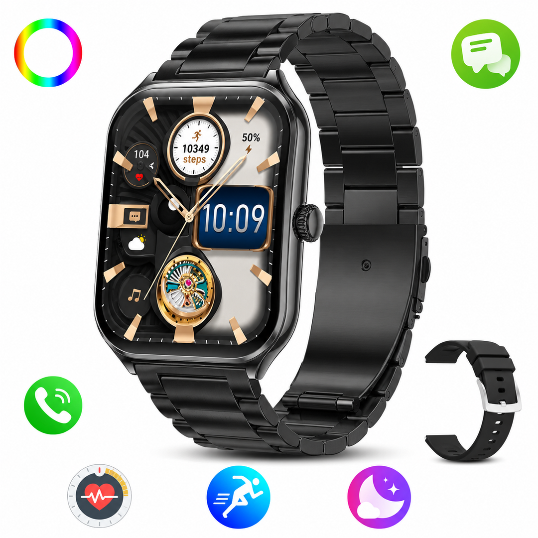 Slim Smartwatch | 1.96" AMOLED | 70+ Sports Modes | Heart Rate &amp; Sleep Tracking | IP67 | Bluetooth 5.4