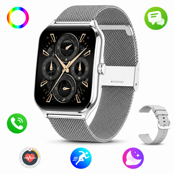 Slim Smartwatch | 1.96" AMOLED | 70+ Sports Modes | Heart Rate &amp; Sleep Tracking | IP67 | Bluetooth 5.4
