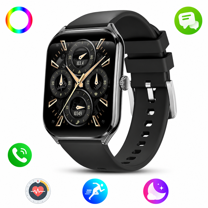 Slim Smartwatch | 1.96" AMOLED | 70+ Sports Modes | Heart Rate &amp; Sleep Tracking | IP67 | Bluetooth 5.4
