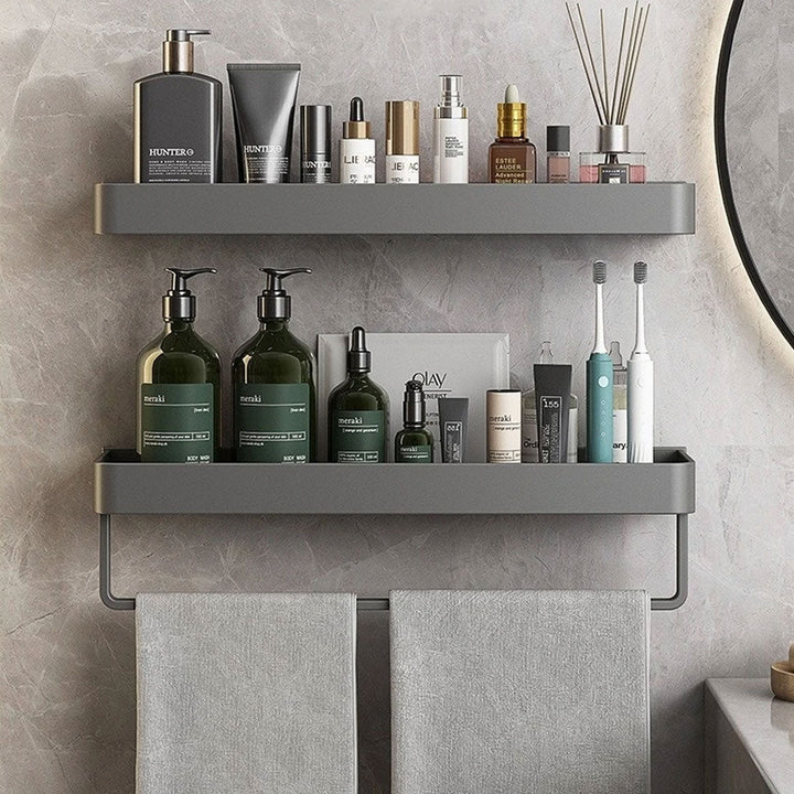 Small Bathroom Shelve | Self-Adhesive Floating Wall Shelf