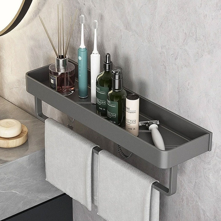 Small Bathroom Shelve | Self-Adhesive Floating Wall Shelf