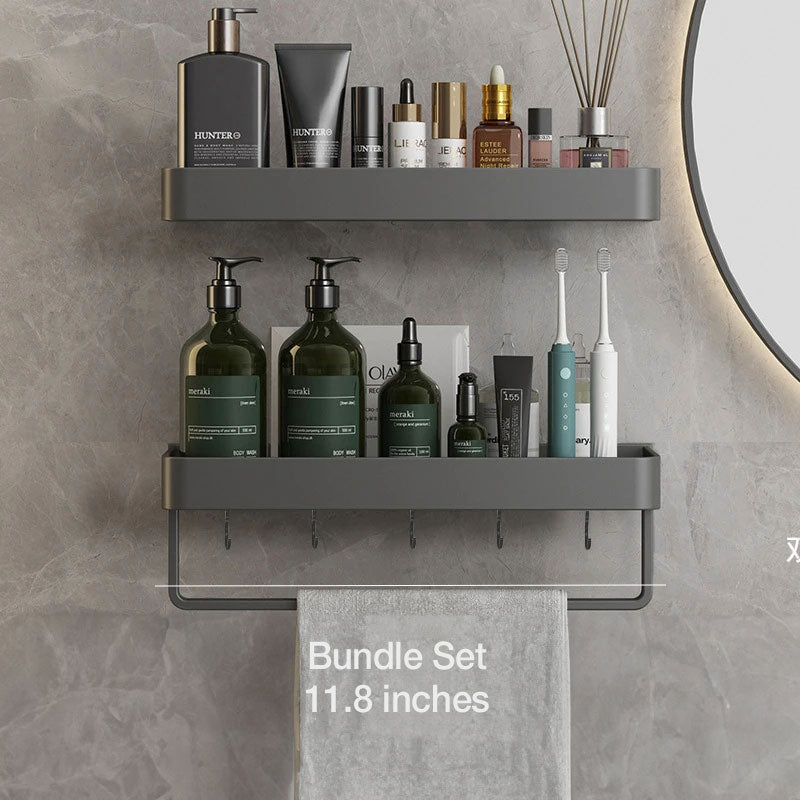 Small Bathroom Shelve | Self-Adhesive Floating Wall Shelf