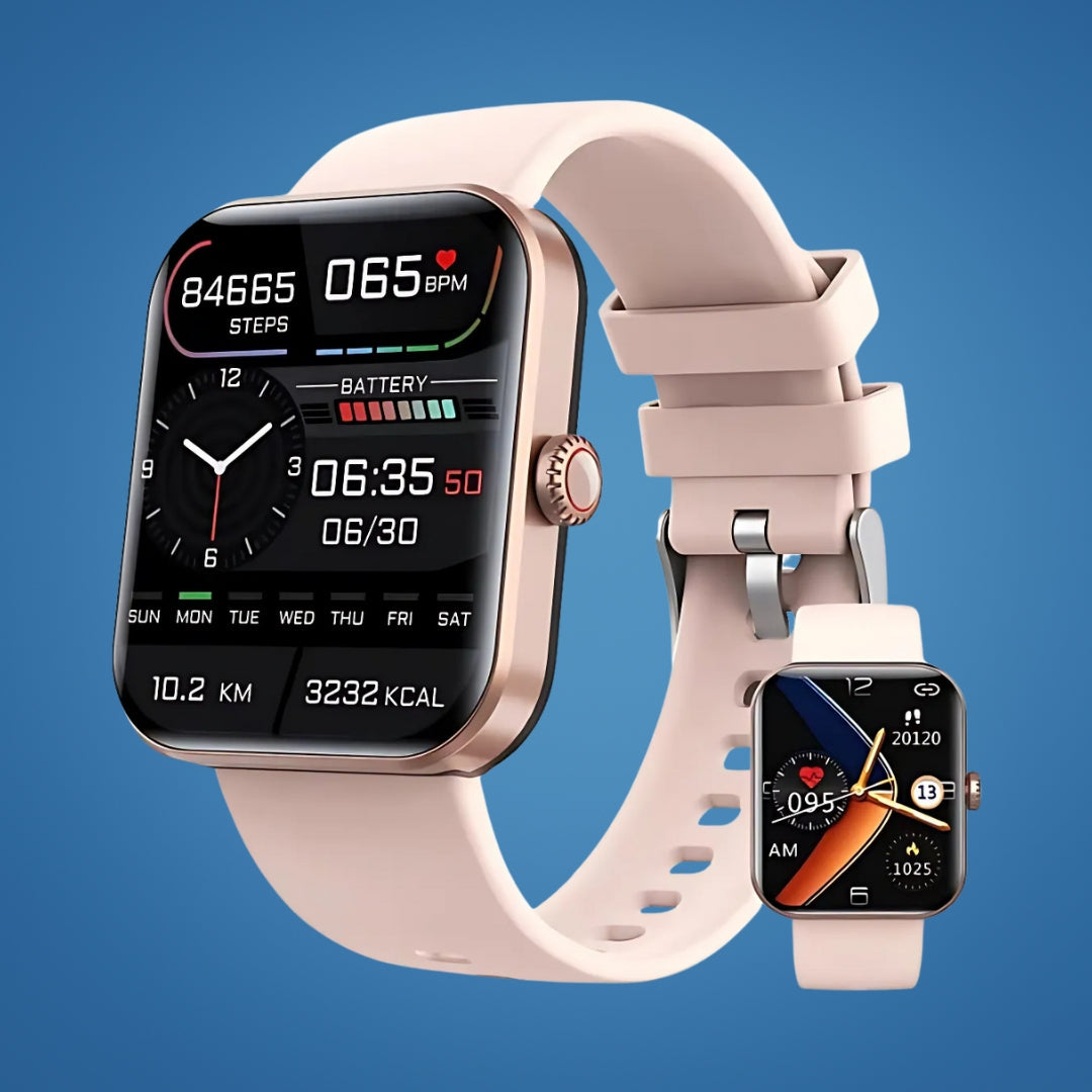 Smart Health Watch | Blood Glucose Sensor | Heart Rate &amp; Sleep Tracking | IP67 | 7-Day Battery
