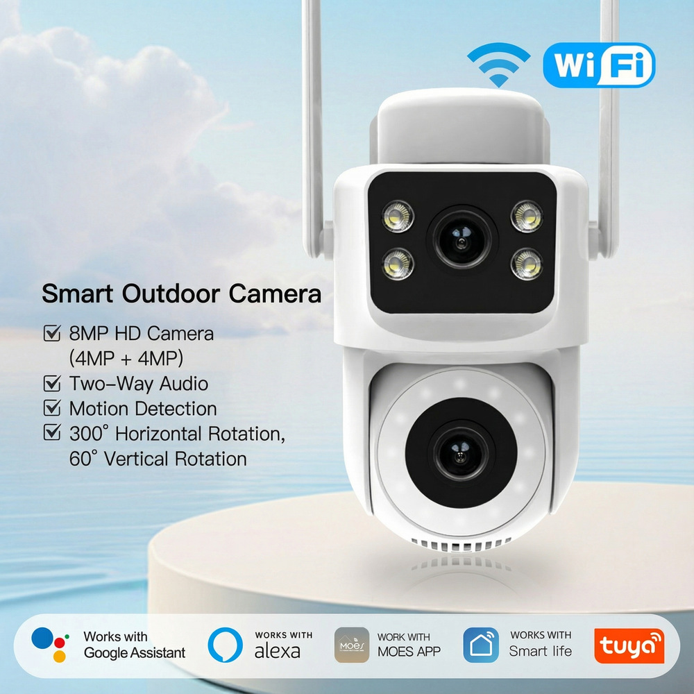 Smart Home Security Cameras | Wireless Outdoor Camera with Night Vision